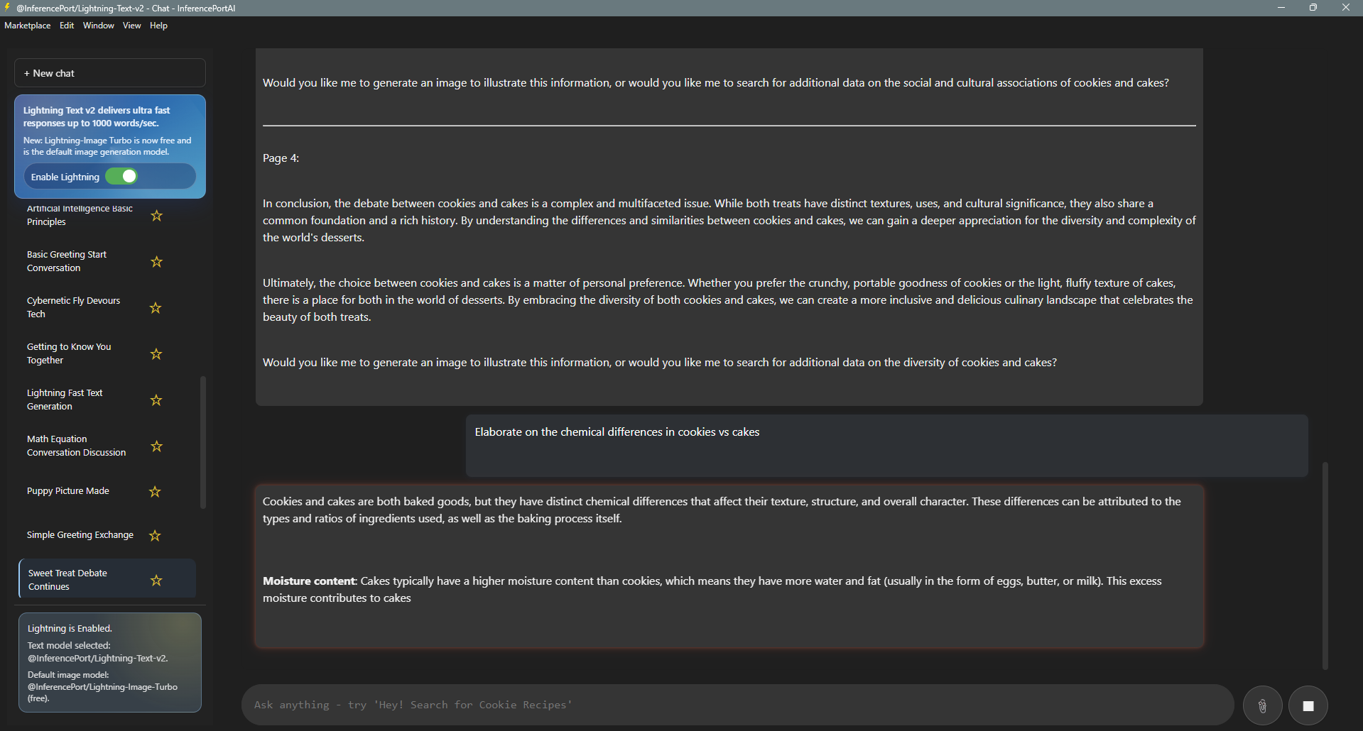 Lightning Text v2 Streaming